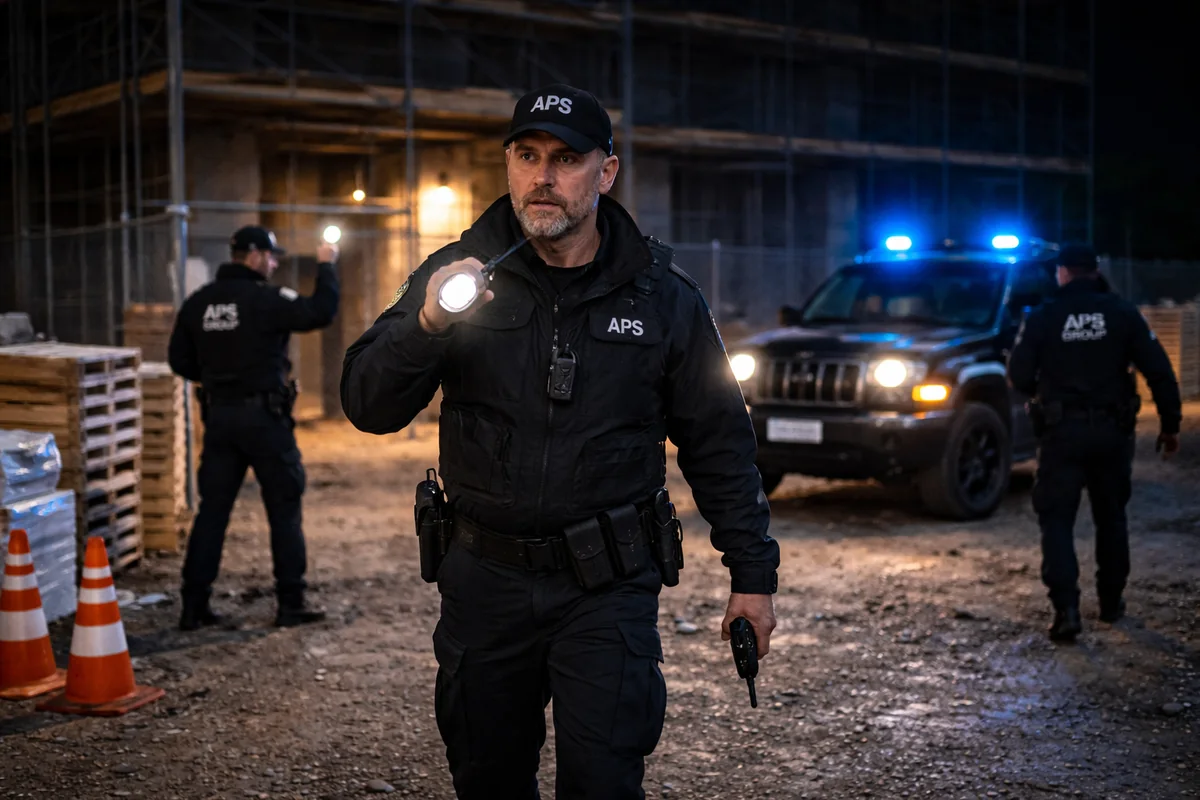 Baustellenbewachung Nacht bundesweit mit Sicherheitsdienst auf Baustelle außerhalb der Arbeitszeiten