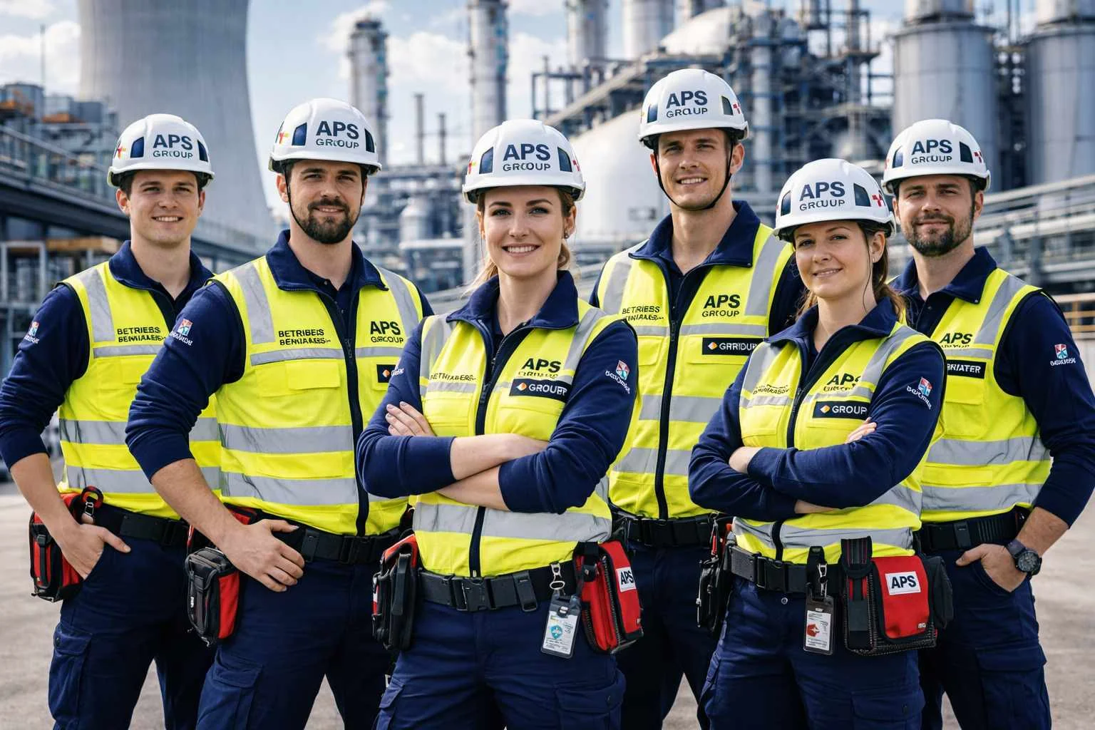 Betriebssanitäter Industrie bundesweit im Einsatz in einer Industrieumgebung.