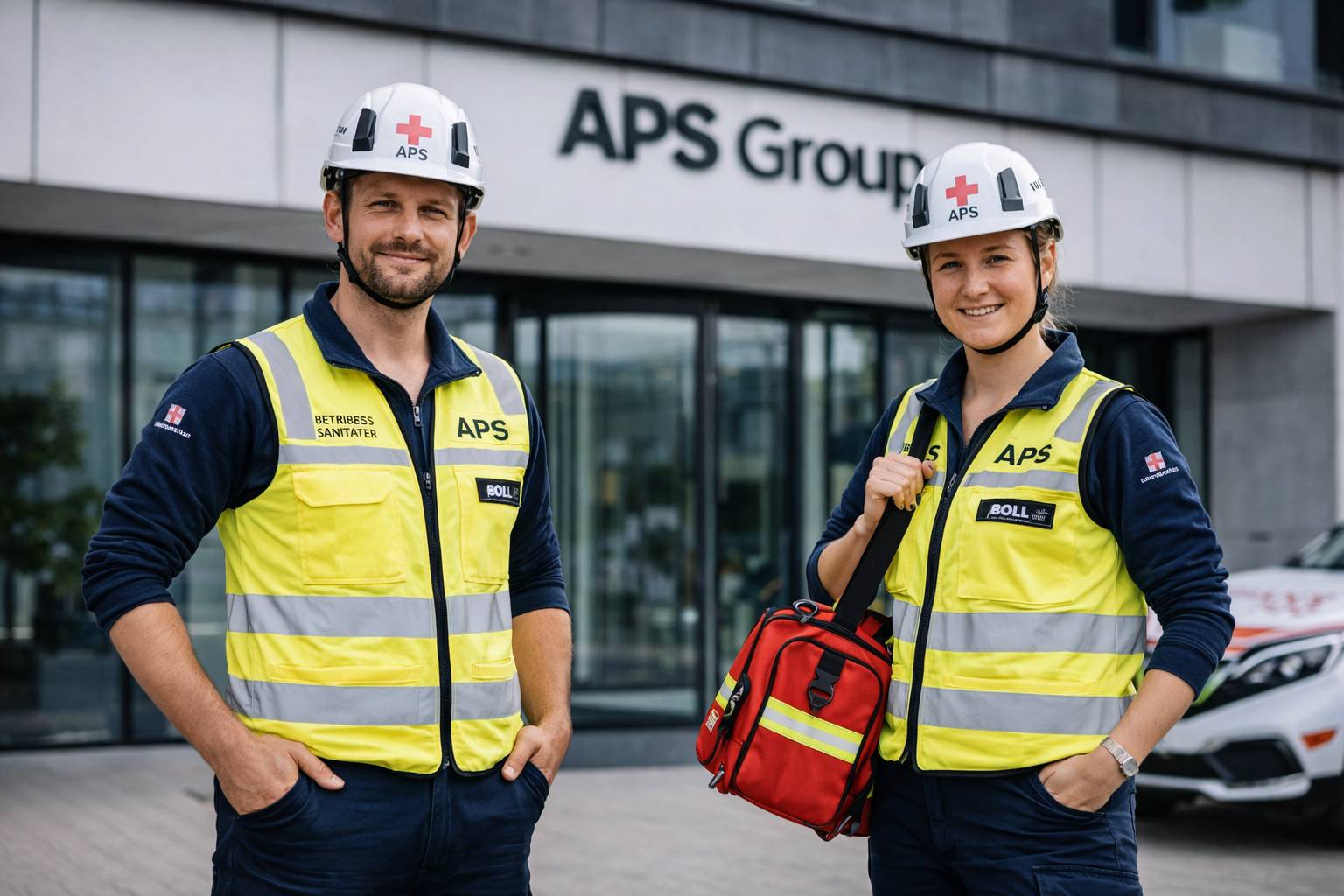 Betriebssanitäter Unternehmen bundesweit im professionellen Unternehmenseinsatz.