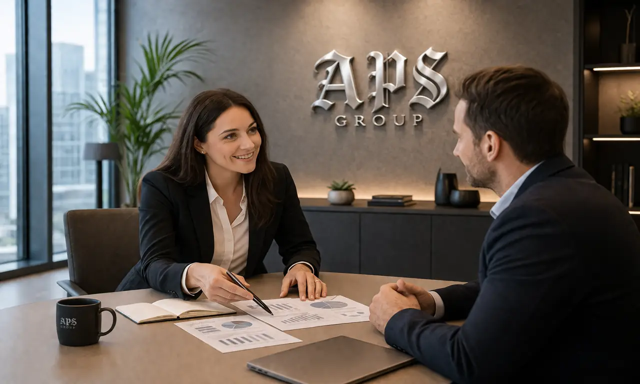 Kundengespräch mit APS Group zur Planung professioneller Sicherheitsdienstleistungen