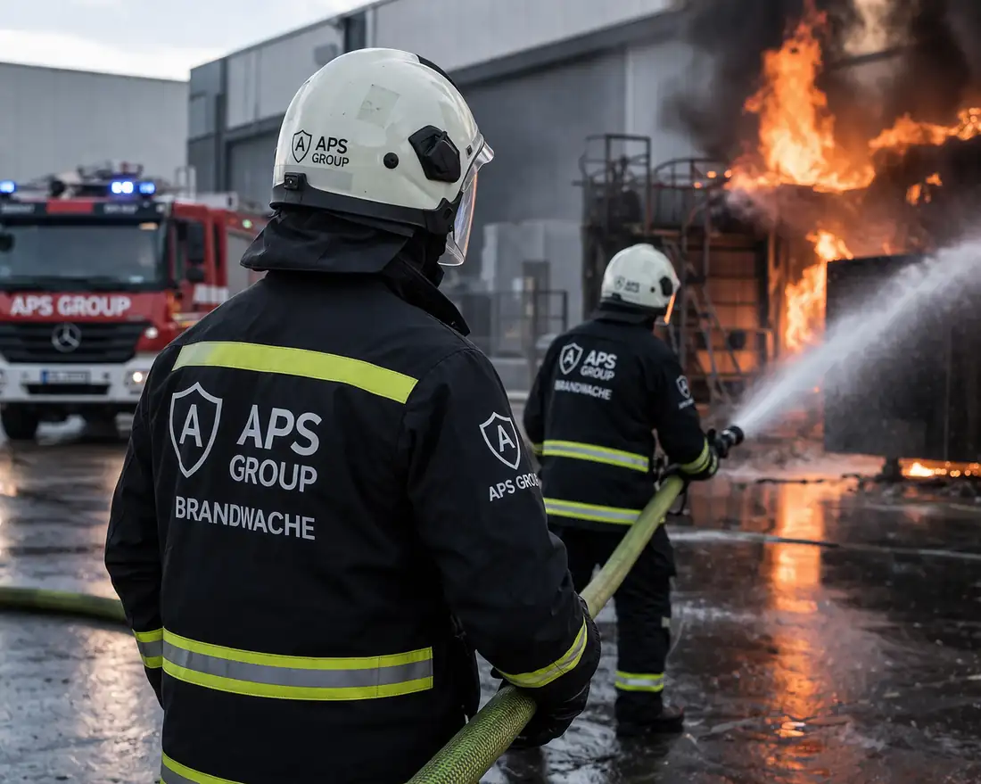 Brandwache von APS Group bei Sicherungsmaßnahmen