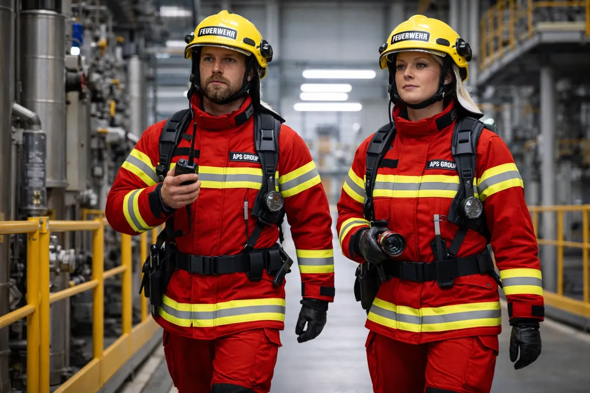 Brandwache bundesweit mit Kontrollgang an einem sensiblen Einsatzort außerhalb des Regelbetriebs