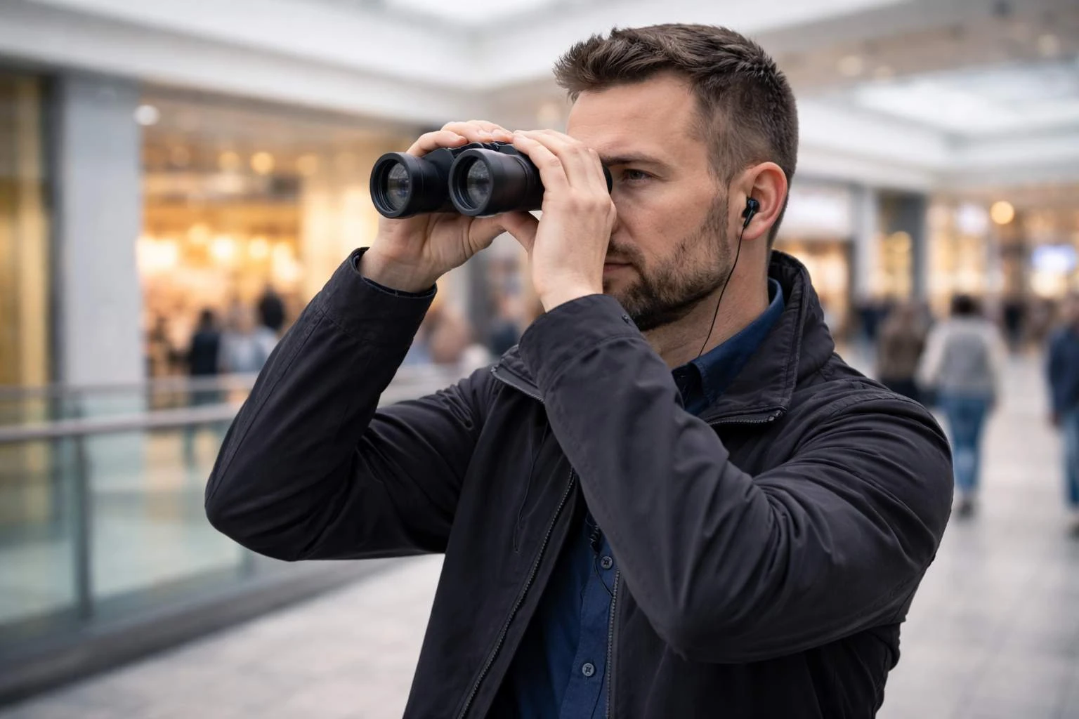 Detektiv im Einkaufszentrum bundesweit bei diskreter Beobachtung.