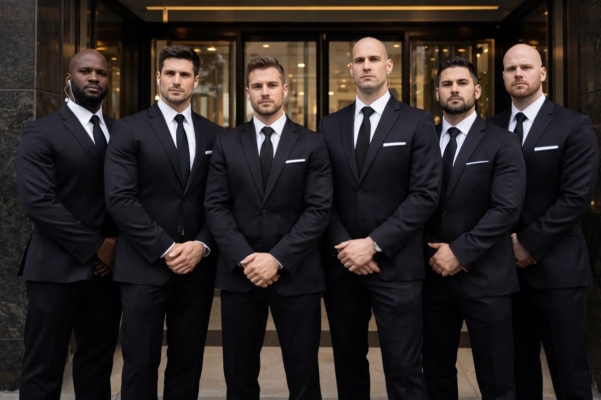 Doorman Team bundesweit von APS Group mit professioneller Präsenz für Eingangsbereiche und geordnete Abläufe