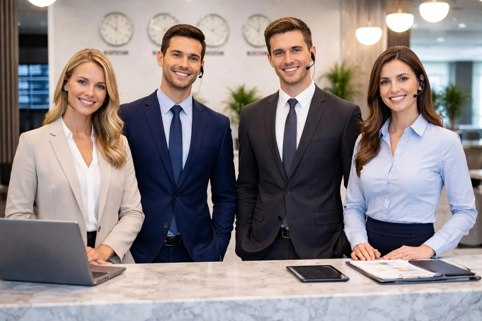 Empfangsdienst 24 7 bundesweit für Unternehmen, Bürogebäude, Eingangsbereiche und dauerhaft besetzte Empfangszonen.