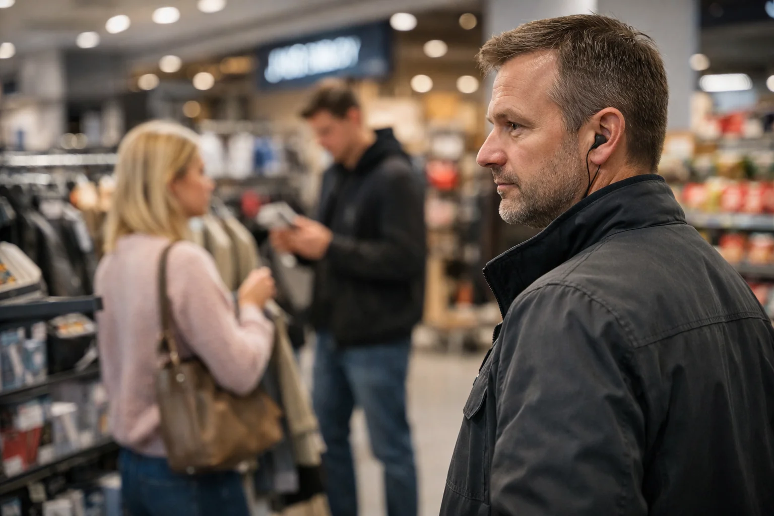 Ladendetektiv bundesweit bei diskreter Beobachtung auf der Verkaufsfläche.