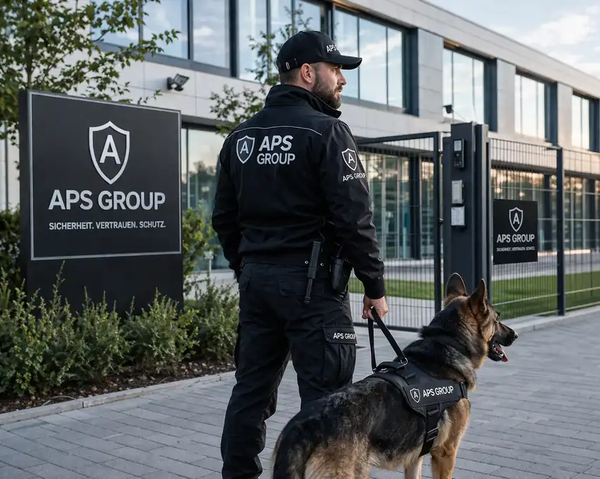 Objektschutz mit Hund durch APS Group