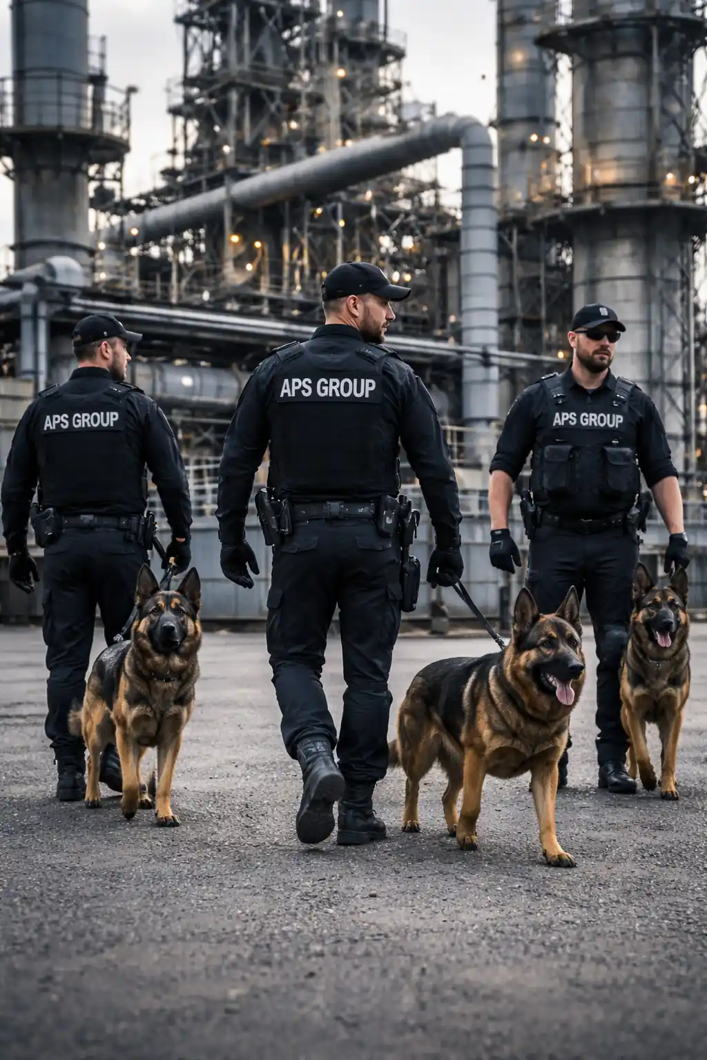 Objektschutz Logistik Lager bundesweit mit Sicherheitspräsenz auf einem Betriebsgelände.