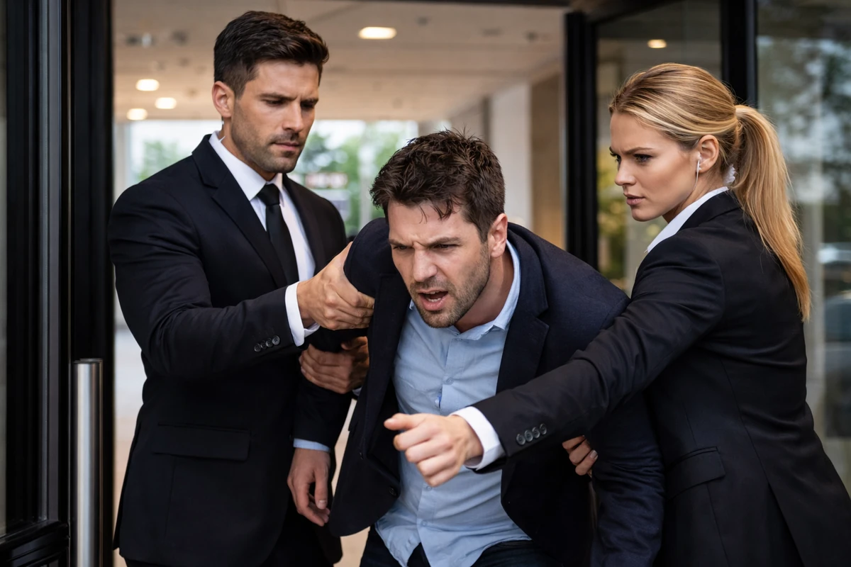 Doorman bundesweit reagiert professionell auf kritische Situation und schützt den Eingangsbereich