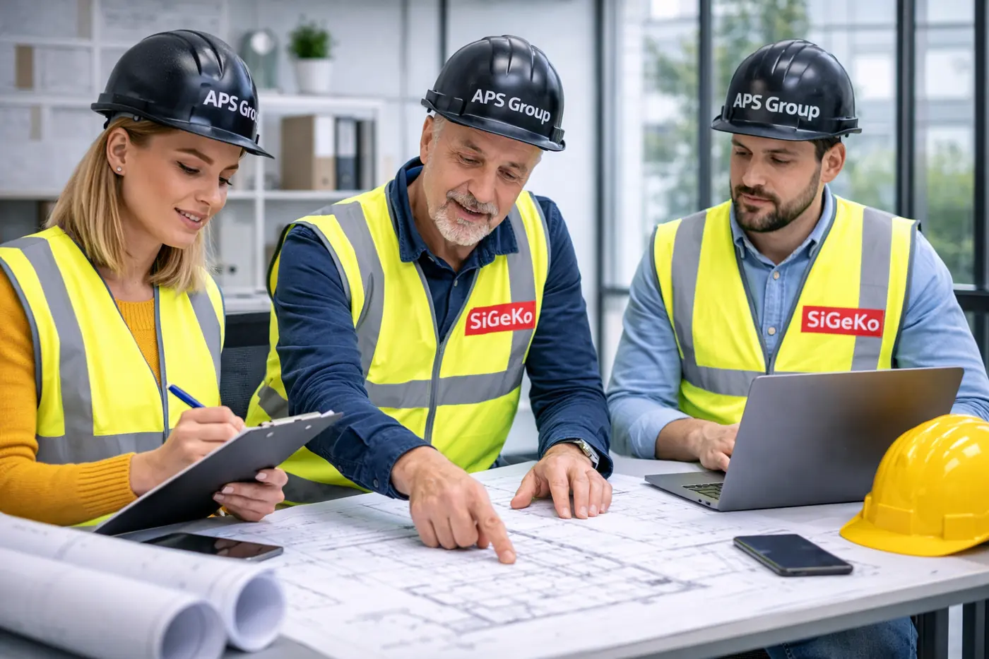 SiGeKo bundesweit mit strukturierter Planung und Abstimmung im Büro für Bauprojekte in ganz Deutschland