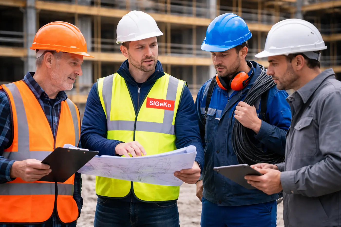 SiGeKo bundesweit mit koordinierender Abstimmung auf der Baustelle und professioneller Sicherheitsorganisation