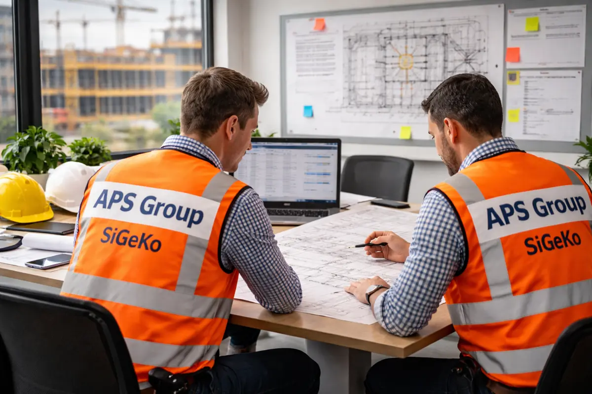 Externer SiGeKo bundesweit bei der strukturierten Projektplanung im Büro.