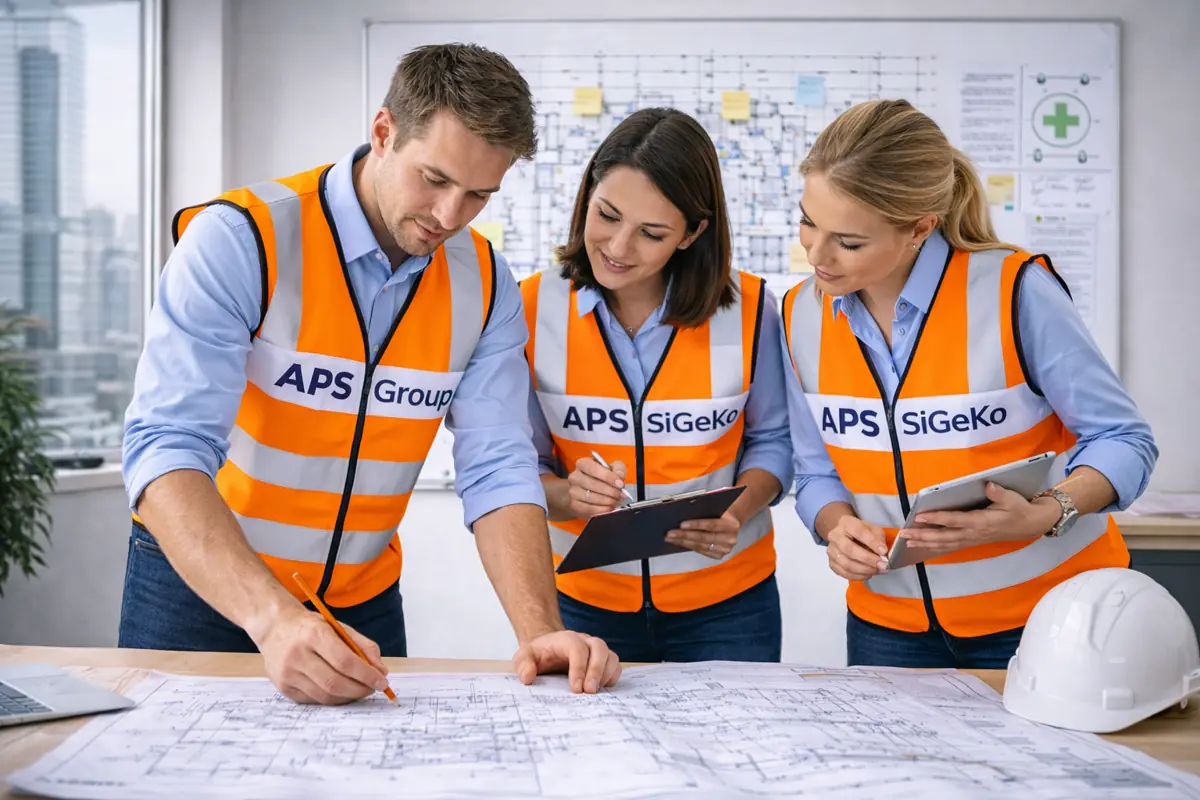 SiGeKo Planung und Ausführung bundesweit bei Projektplanung im Büro.