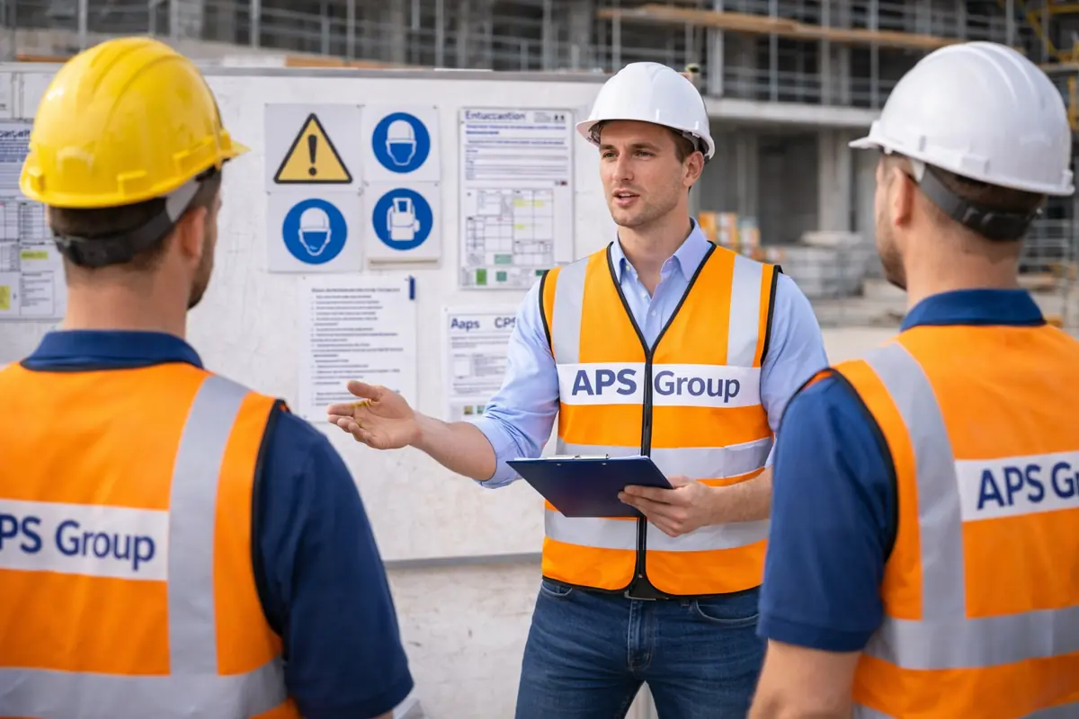 SiGeKo Baustelle bundesweit bei Unterweisung auf der Baustelle.