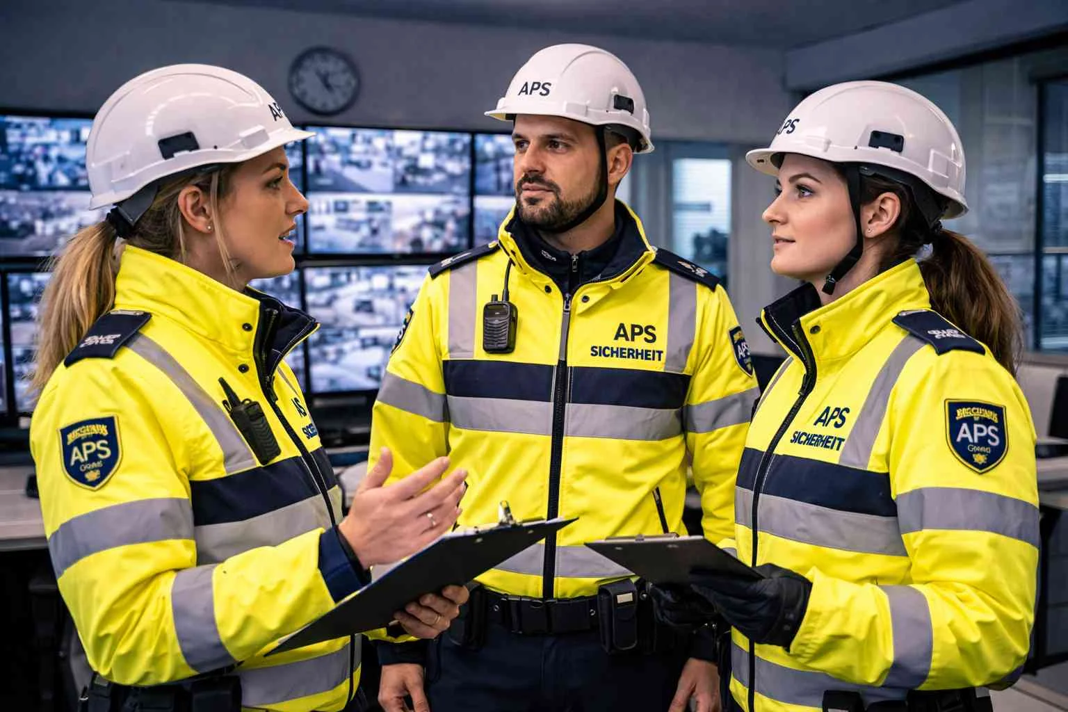 Brandwache 24/7 bundesweit in der Einsatzbesprechung.