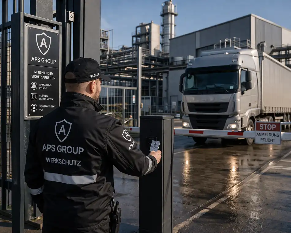 Werkschutz von APS Group am Werkstor